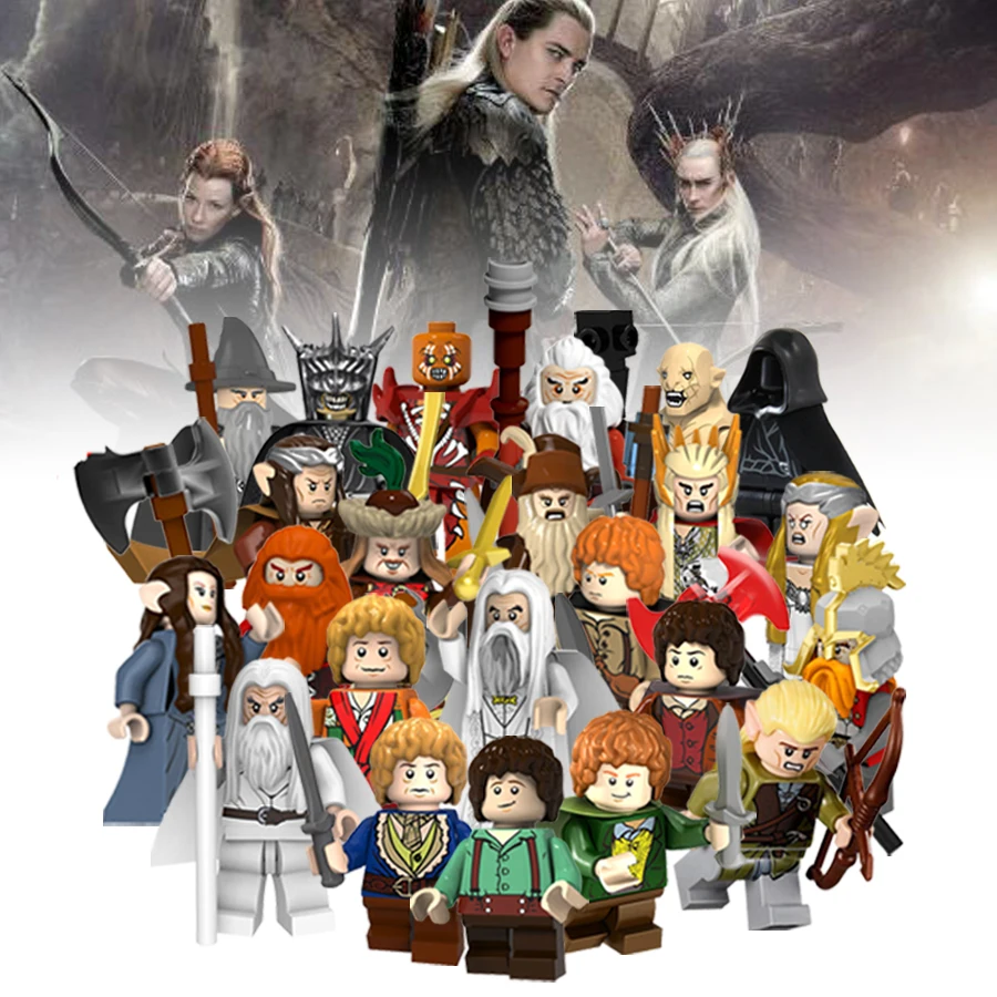 The Lord of the rings Elf prince Aragorn Mayoral model Plastic Bricks Building Blocks Figures legoed Toys Hobbit Christmas Gifts