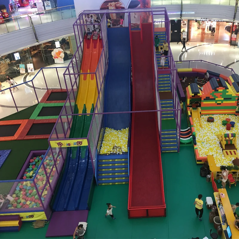 customization indoor playground park crazy slide equipment