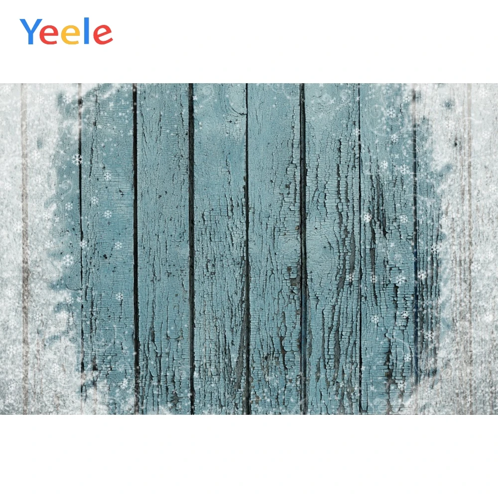 Yeele Blue Old Board Wood Grain Snowflake Flower Photography Backgrounds Customized Photographic Backdrops for Photo Studio | Электроника