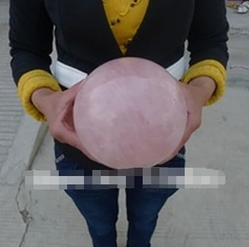 

NATURAL PRETTY ROSE QUARTZ CRYSTAL SPHERE BALL HEALING 100 mm