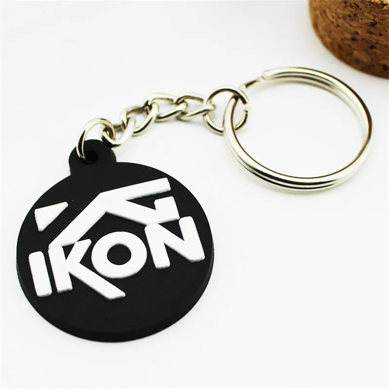 

KPOP IKON Plastic Keychain Women Bag Key Holder Llaveros Chaveiro B616