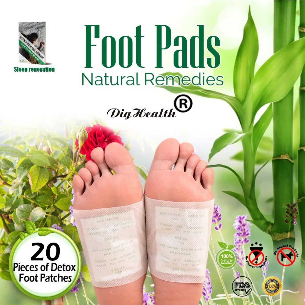 

Detox Foot Patches Bamboo Foot Pads to Remove Body toxins Detoxify Toxin Pain Relief Effective Plant Based Foot Care