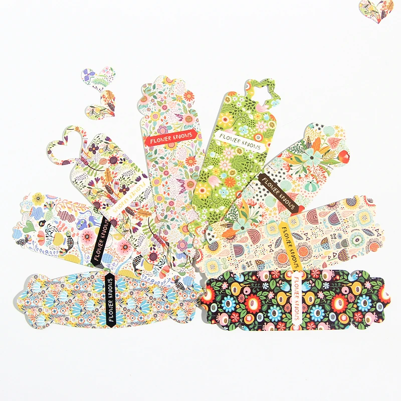 Бумажная Закладка цветок знает геометрический мультфильм Bookmarks для книг офисные и школьные принадлежности календари милые