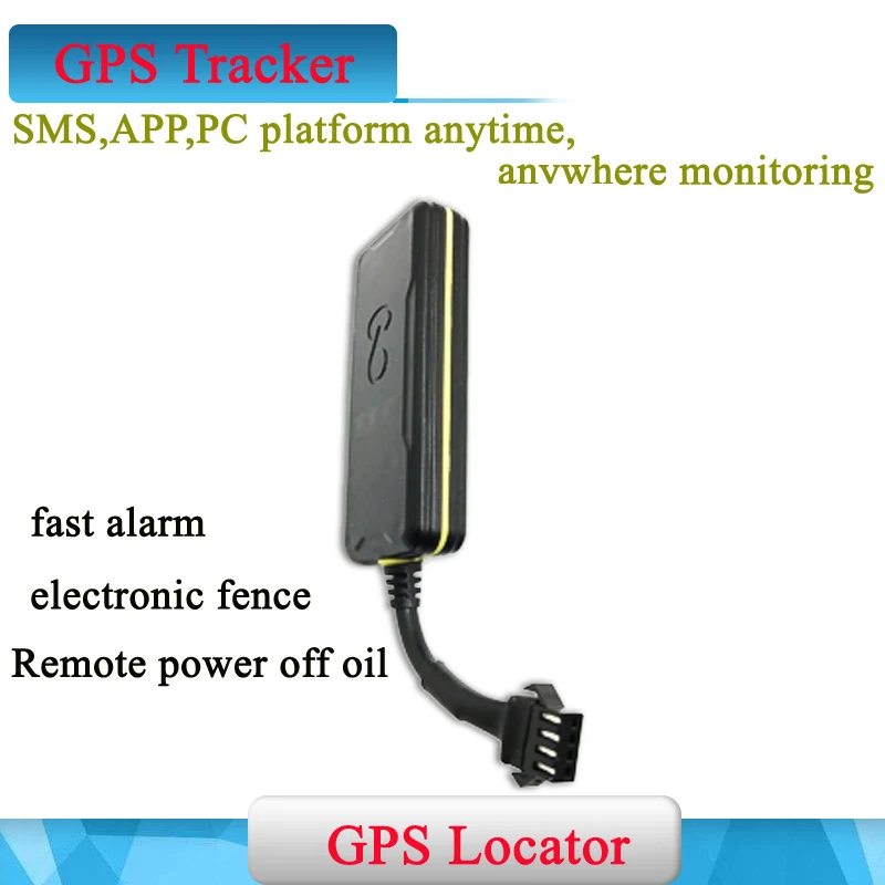 Genuine Mini Waterproof GSM GPS tracker Locater Built-in Battery for Vehicle Car motorcycle micro locating & Cut Off Oil Power