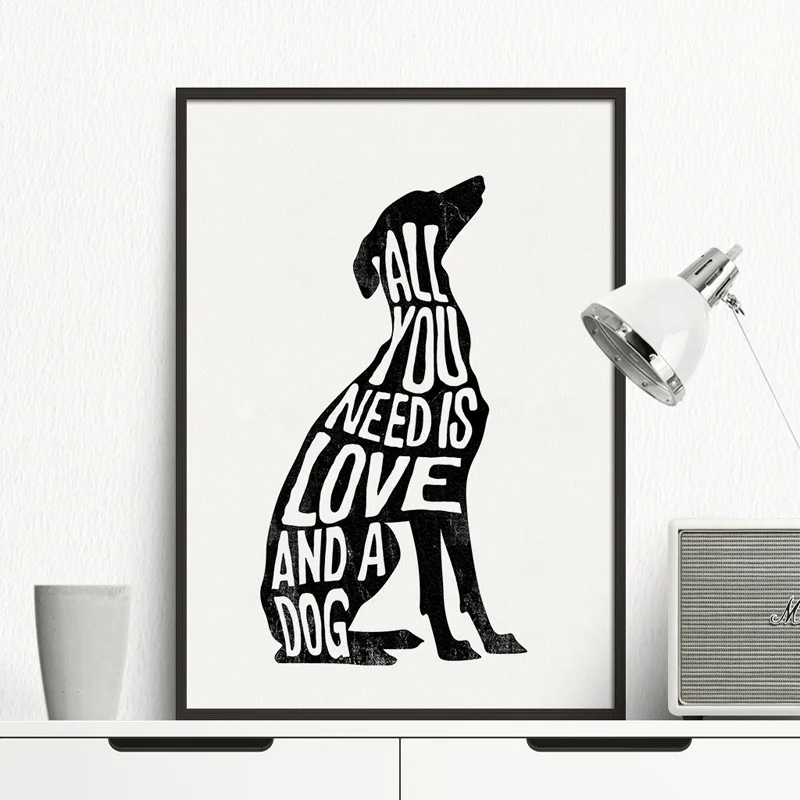 Dog-Minimalist-Poster-Italian-Greyhound-Nordic-Wall-Art-Print-Canvas-Painting-Wall-pictures-for-living-room