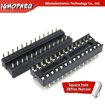 

10pcs 28pin pins DIP DIP28 DIP-28 IC Sockets Adaptor Solder Type Socket Narrow