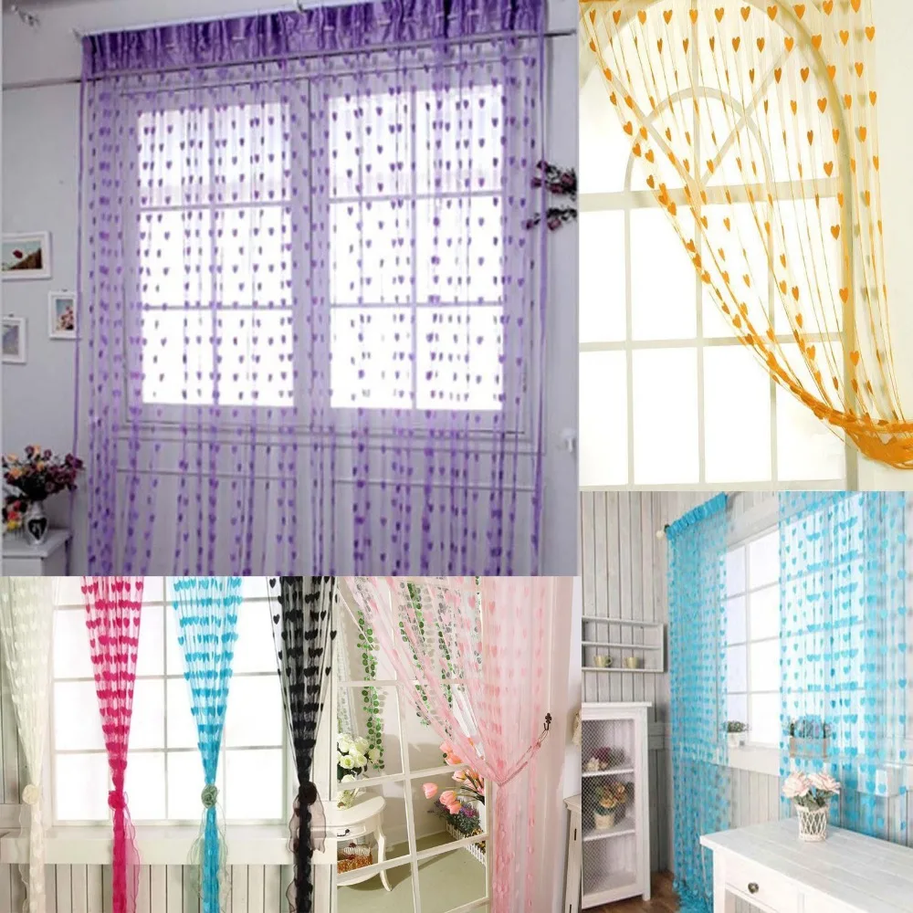 Novelty Heart Decor Window Room Window Door Balcony
