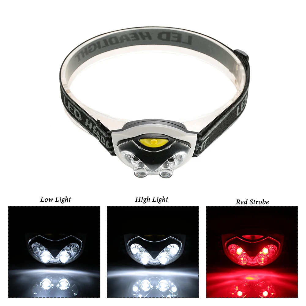 6 LED Lights 1200 Lumens 3 Modes Fishing Light Outdoor Water Resistant