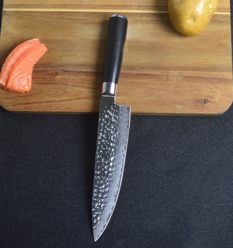King Sea " дюймов японские кухонные ножи 67 слоев Япония Дамасская vg10 нож шеф-повара утилита мясо Овощной Multi Кливер приготовления