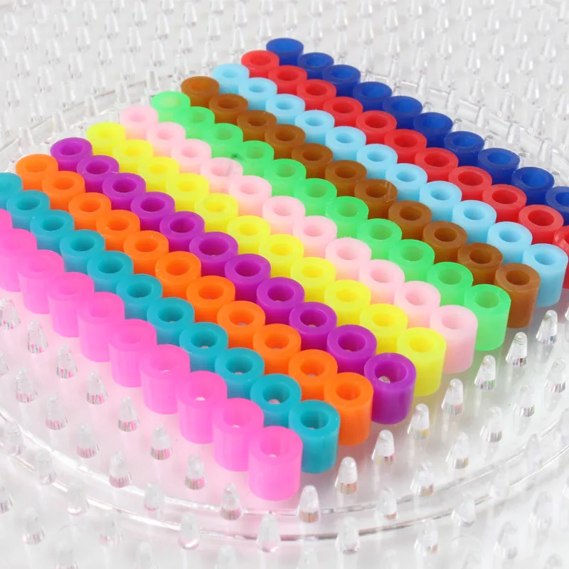 1000 шт./пакет 5 мм Хама бусины головоломка развивающая игрушка 48 Цвета головоломки Perler бисер 3D Пазлы бусины для детей