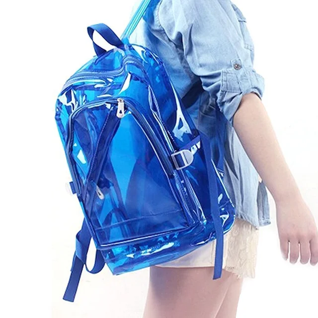 2022 borsa da spiaggia zaino impermeabile in plastica trasparente  trasparente per ragazze adolescenti borse da scuola in PVC borsa per spalle  DF323|waterproof backpack|backpack for teenagersbackpacks for teenage girls  - AliExpress