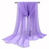 150*90cm solid white women plain bubble chiffon scarf hijab wrap printe solid shawls beach outdoor big silk scarves shawl female 2