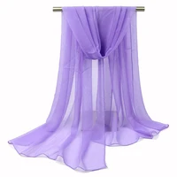 150*90cm solid white women plain bubble chiffon scarf hijab wrap printe solid shawls beach outdoor big silk scarves shawl female 2