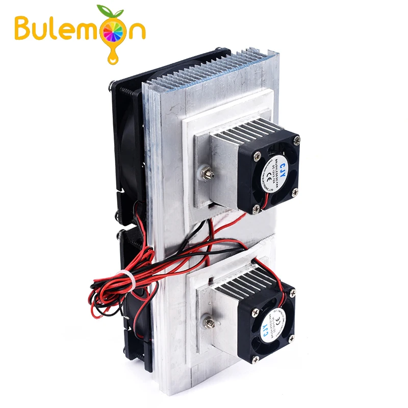 12V Dual-core Electronic Refrigerator Diy Semiconductor Refrigeration Chip Cooling Module Cool Kit