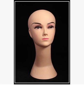 

New arrival!!High Skin Color Female Mannequin Head Manikin Plastic For Display