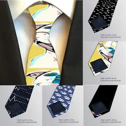 Модный новый популярный мужской 3D галстук с рисунком 8 см Ширина креативный узор Галстуки Повседневный галстук для свадебной вечеринки