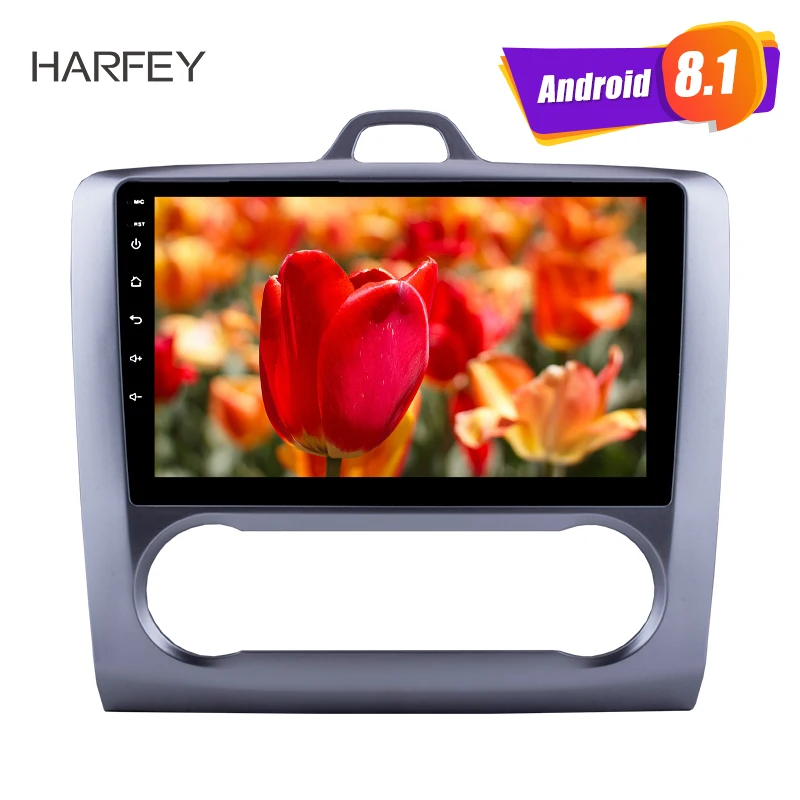 

Harfey 2din HD Touchscreen 9inch Android 9.0 1080P head unit car multimedia player for 2004-2011 Ford Focus Exi AT with FM AUX