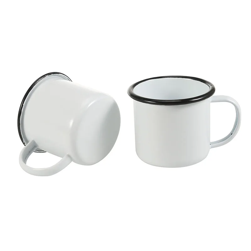 Заказная чашка, новое качество, эмалированная кофейная кружка, чашка, Классическая китайская чайная чашка с простым чистым белым рисунком для влюбленных, для офиса, домашнего использования