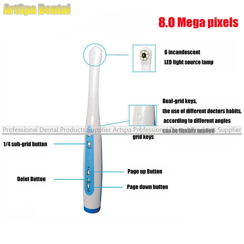  8.0 Mega Pixels Built-in WIFI Transmission YF-1700M All-In-One Super Clear Intraoral Intra Oral Cam