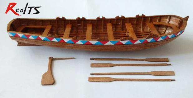 RealTS 1/50 Laser-cut wooden sail boat model Russian lifeboat Precise assembly Wooden kit | Игрушки и хобби