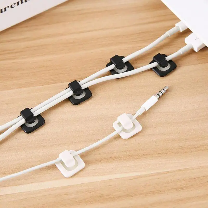 18 шт. самоклеящийся клейкий провод фиксированные зажимы сетевые кабели USB держатель линии зажим