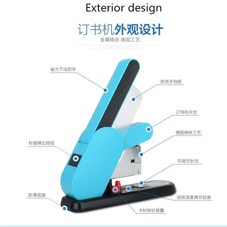 Kw-5006 сохранить силу степлер тяжелый переплет степлер 130 листов емкости степлер металлический степлер Хороший Офис Помощник
