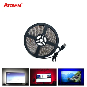 

5V USB 5050 RGB LED Strip Light 60 LEDs/Meter 0.5M 1M 2M 3M 4M 5M LED Diode Tape Light Ribbon Lamp