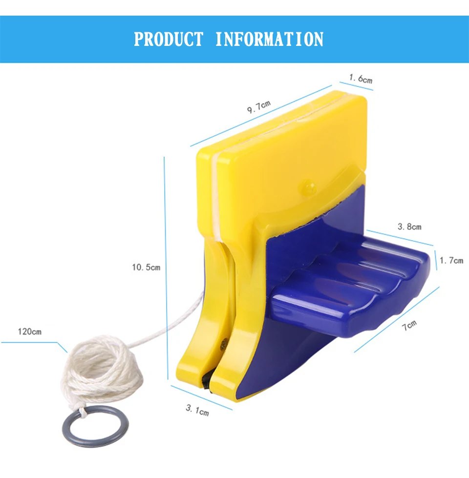 Двухсторонний магнитный очиститель окон для одного/двойного остекления окон, моющая щетка, магнитный стеклоочиститель, бытовые чистящие инструменты