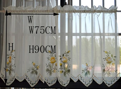 Aliexpress.com: Comprar Bordado cenefa Cortinas de tul Transparente