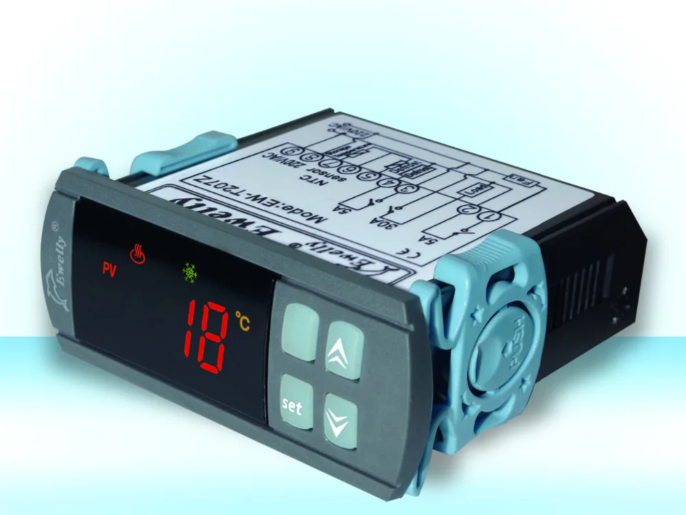 

Waterproof digital temperature controller for freezer/refrigerator/cold storage EW-T207Z