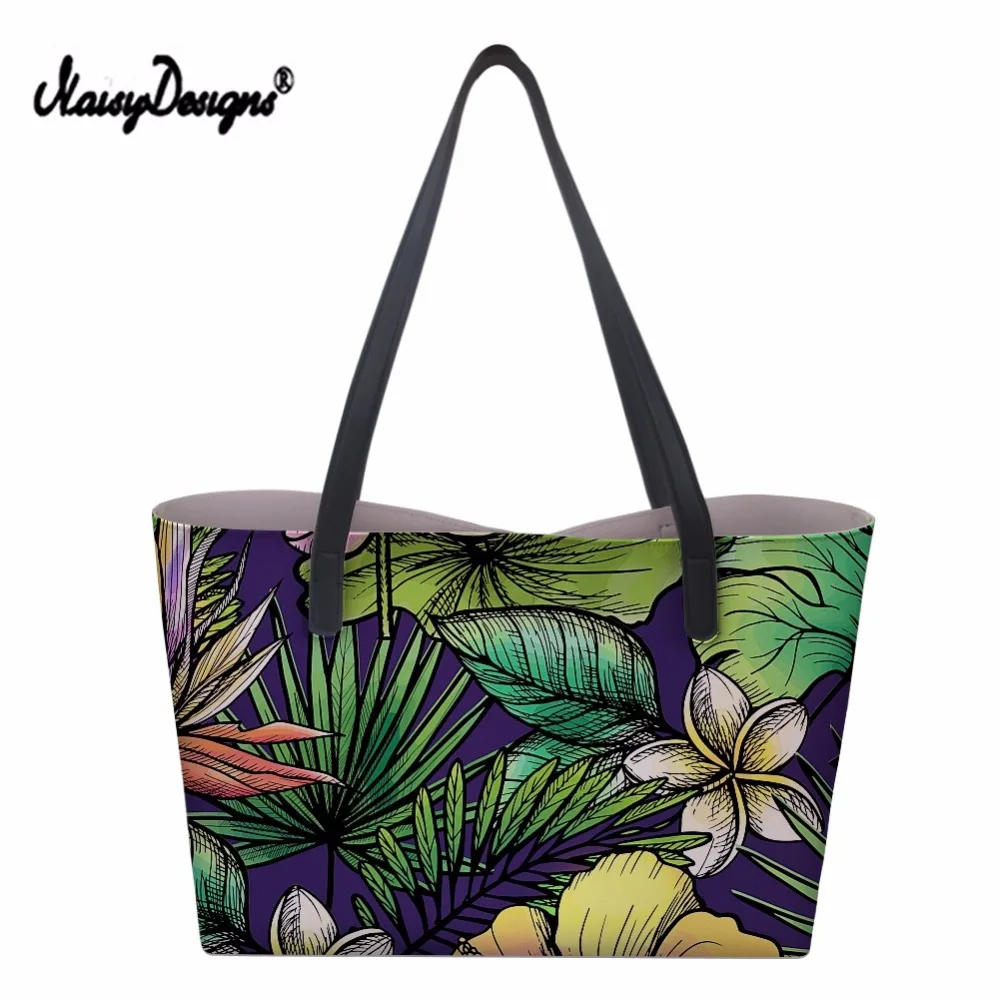 حقيبة يد فاخرة حقائب النساء مصمم الاستوائية الجنة الطيور الزهور أوراق النخيل بولسا الأنثوية الأعلى مقبض حقيبة محافظ انخفاض الشحن