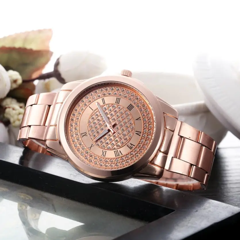 

2018 New Famous Brand Women Business Stainless Steel Quartz Watch Crystal Casual Elegant Analog Watches Relogio Feminino Hot #C
