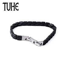 Черный, белый керамический браслет, здоровые диагональные полосы, геометрический браслет для женщин и мужчин, модные вечерние ювелирные изделия, подарки на Рождество