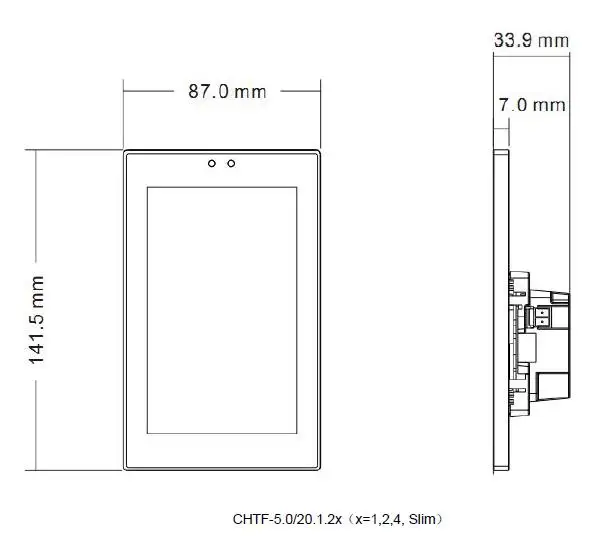 KNX Touch Panel 5 inch