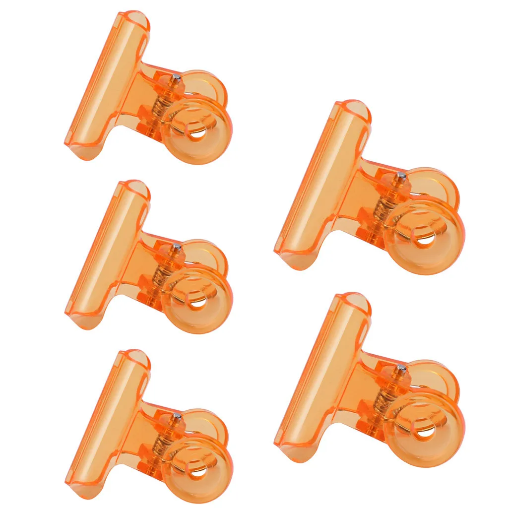 5 шт., многофункциональные зажимы для ногтей, инструмент для фиксации, 6 цветов, акриловые гвозди, пинчеры, профессиональные инструменты для наращивания ногтей - Цвет: Orange 5pc
