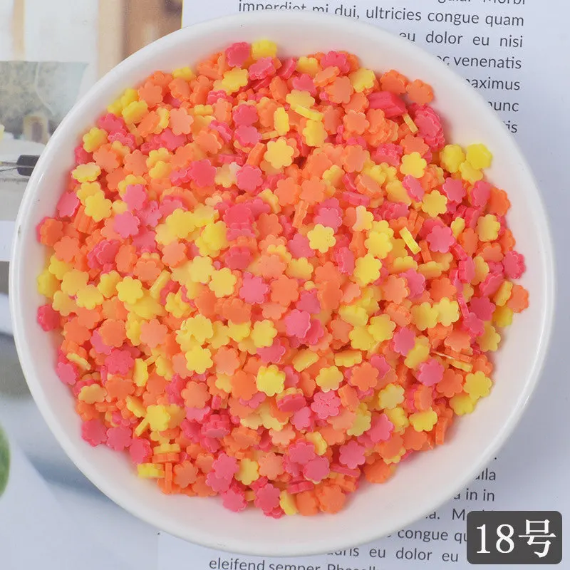 DIY 100g клейкие аксессуары глины Sprinkles украшения для слизи наполнитель поставки имитация шоколада торт десерт грязи игрушки из частей