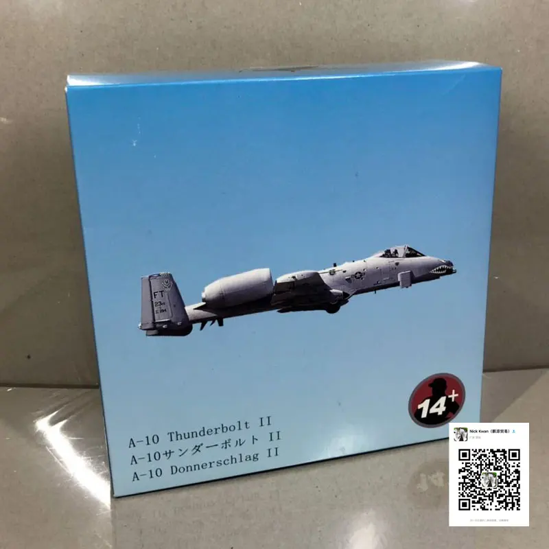 WLTK 1/100 масштаб A-10 Thunderbolt II Warthog Штурмовик 23-й TFW Летающие тигры литая под давлением металлическая модель истребителя игрушка для коллекции