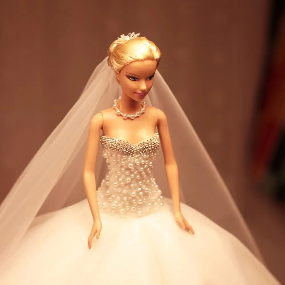 

D0373 Best girl gift 50cm Kurhn Princess Doll with large wedding dress Gift Luxury Dress set handemade Romantic Bride 07
