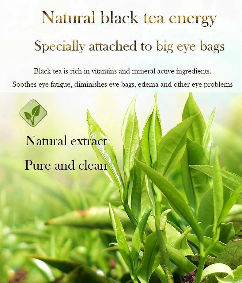 Korean Collagen Crystal Eye Patches Mask Plant essence Reduce Dark circles Anti-Aging eye Bag Eye Wrinkle Black Tea Spirulina