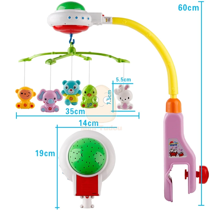 Музыка и небо проекция звезд детская погремушка кроватка подвижные детские игрушки для 0-12 месяцев детская кроватка Мобильная кровать колокольчик развивающие игрушки