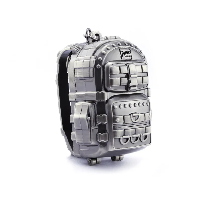  Game New Playerunknown's Battlegrounds knapsack Model PUBG Logo Keychain Pendant Cosplay accessorie