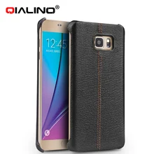 Кожаный чехол для Samsung Note 5 N920 QIALINO натуральная телячья кожа кожаный чехол для задней панели чехол для Galaxy note5 N 920