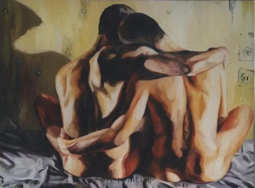 Hand-painted Man Couple Hugs Oil on Canvas High Quality Handicraft Modern Homosexual Wall Art Oil Painting on Canvas Fine Arts Hand-painted Man Couple Hugs Oil on Canvas High Quality Handicraft Modern Homosexual Wall Art Oil Painting on Canvas Fine Arts