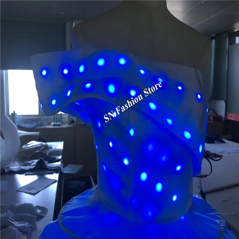 TC-198 программируемый 3D led платье баллама танцевальные костюмы для певицы для сцены одежда Вечерние бар клуб Подиум представление юбка dj