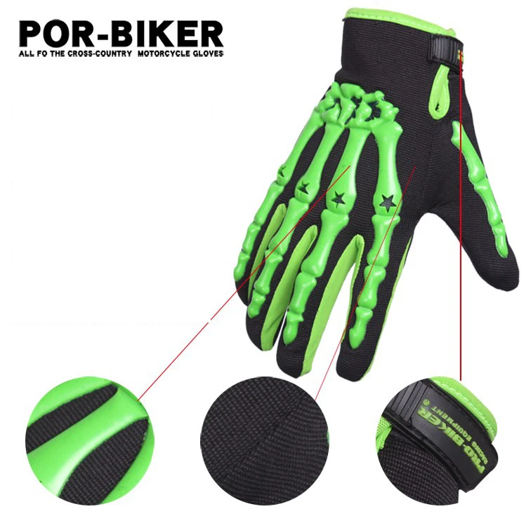 Зеленые, красные перчатки для мотоцикла, зимние, теплые, стильные, универсальные, профессиональные, велосипедные защитные шестерни, спортивные перчатки