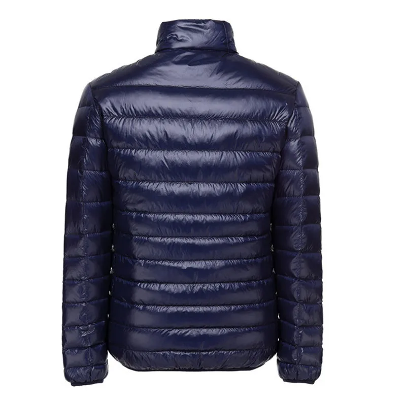 Новая мужская зимняя куртка, ультра-светильник, 90% белый утиный пух, куртки, повседневное портативное весеннее пальто для мужчин размера плюс, пуховики 5XL