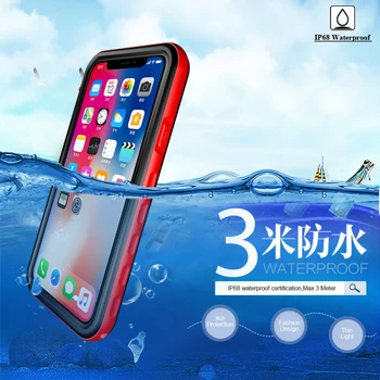 

360 Protect Waterproof Case for iPhone 7 8 Plus Case Coque iPhone X Cover Crystal Water Proof for iPhone 6 7 8 Plus