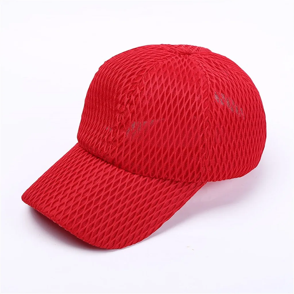 2019 de cola de caballo de sombra de las mujeres de los hombres de verano malla sombreros de deporte Casual ajustable gorras Gorra de Baseball #