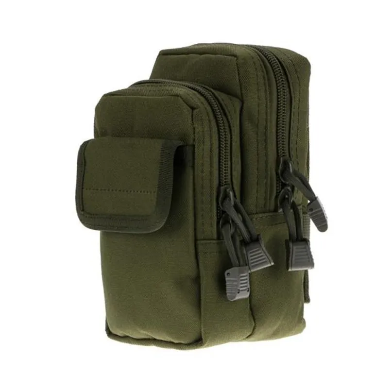 6 pockets Outdoor Sports Wear Belts To Wear Nylon Bag Waist Bag sports pockets Military tactical camouflage bag #2n01 (6)