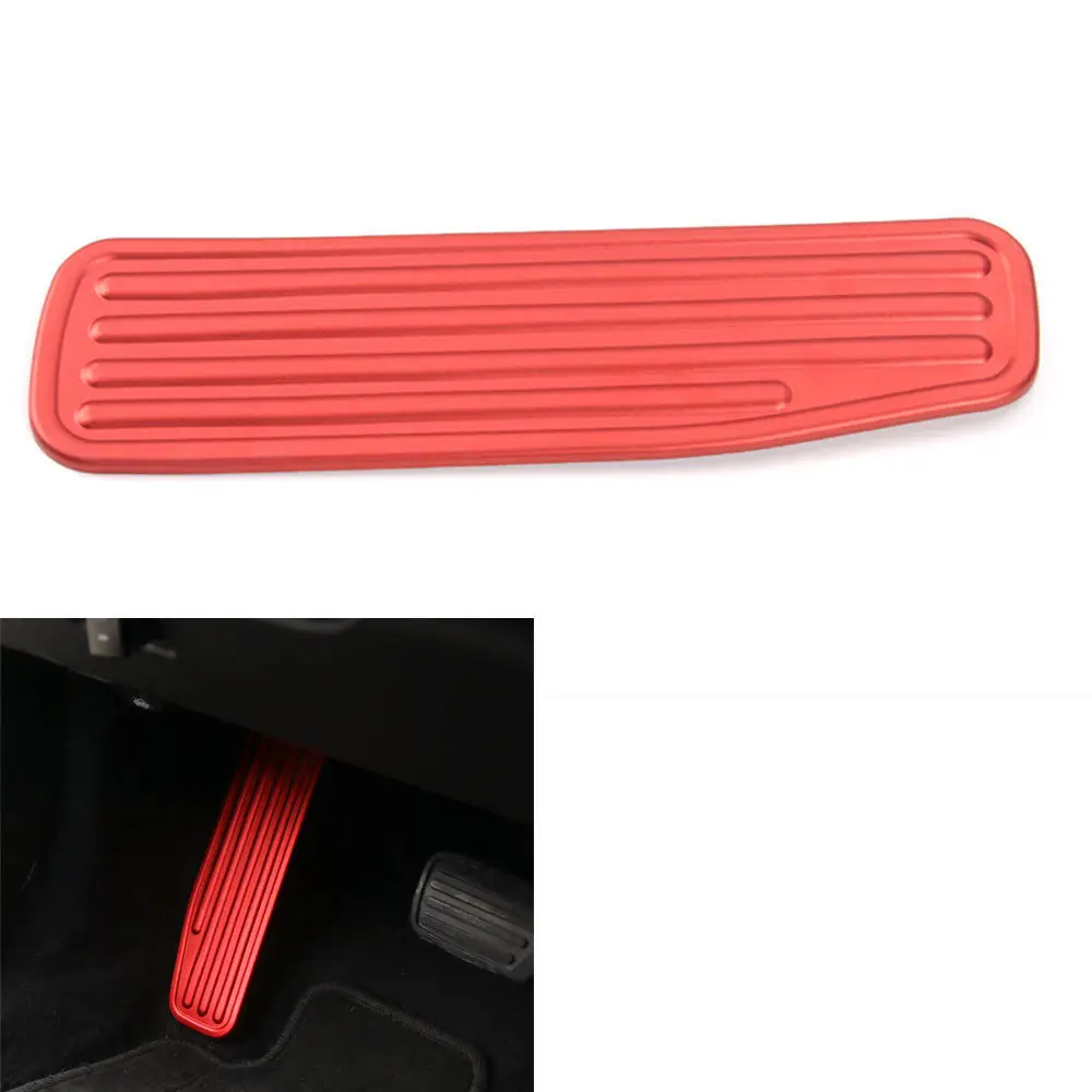 Left Side Foot Rest Pedal Panel Cover Trim Aluminuim silver blue red